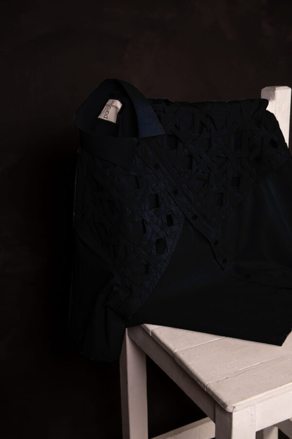 Grey Handwoven Shirt - Image 6